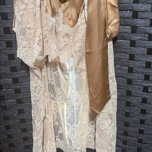 Zimmermann Asymmetrical Skirt in Brown and Cream - Picture 6 of 9